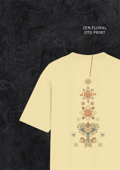Zen Floral Unisex Oversized Standard T-Shirt