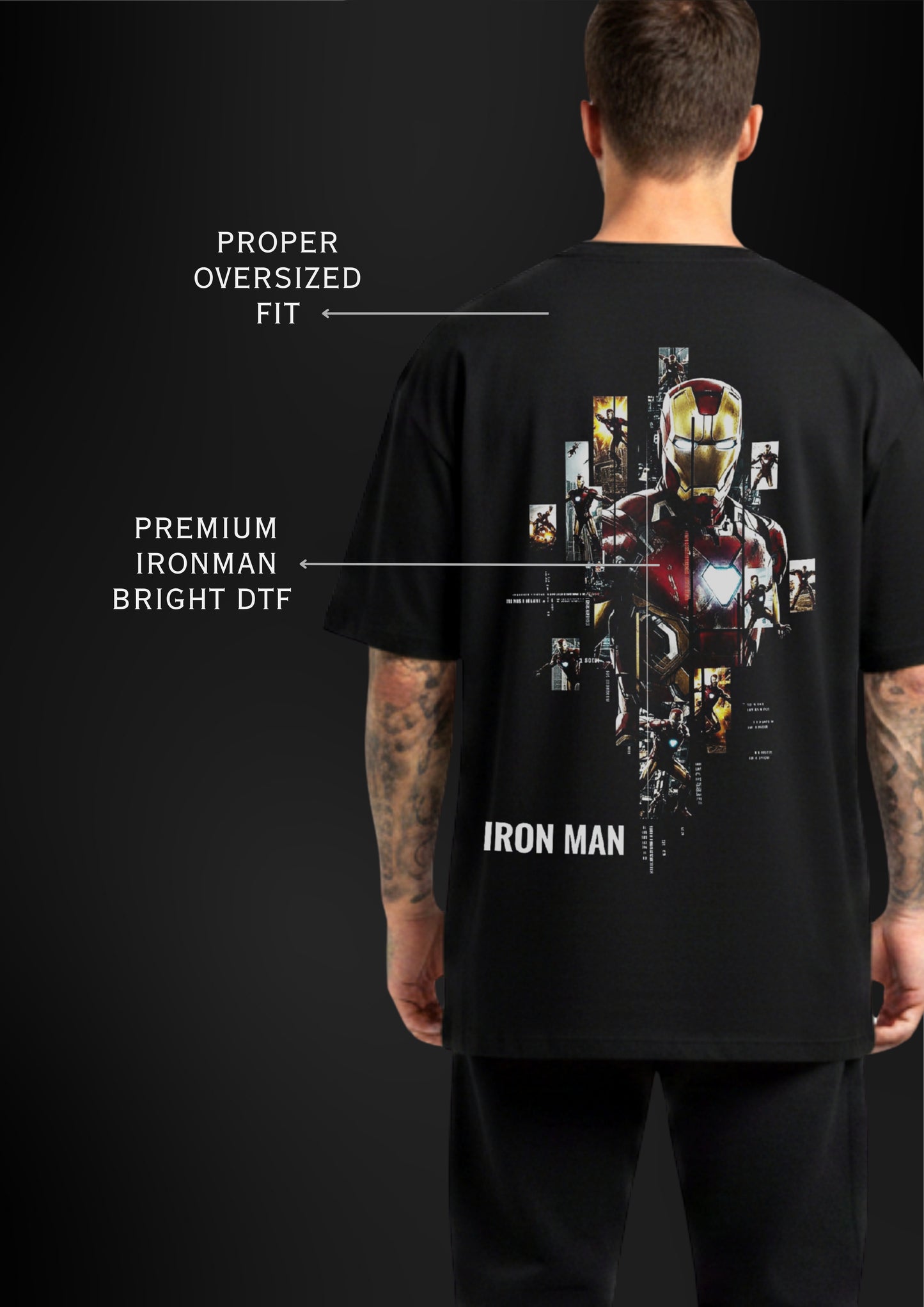 Ironman Marvel Unisex Oversized Classic T-Shirt
