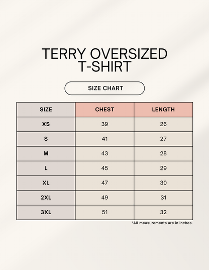 CR7 Elite Unisex Terry  Drop Shoulder Oversized Tee